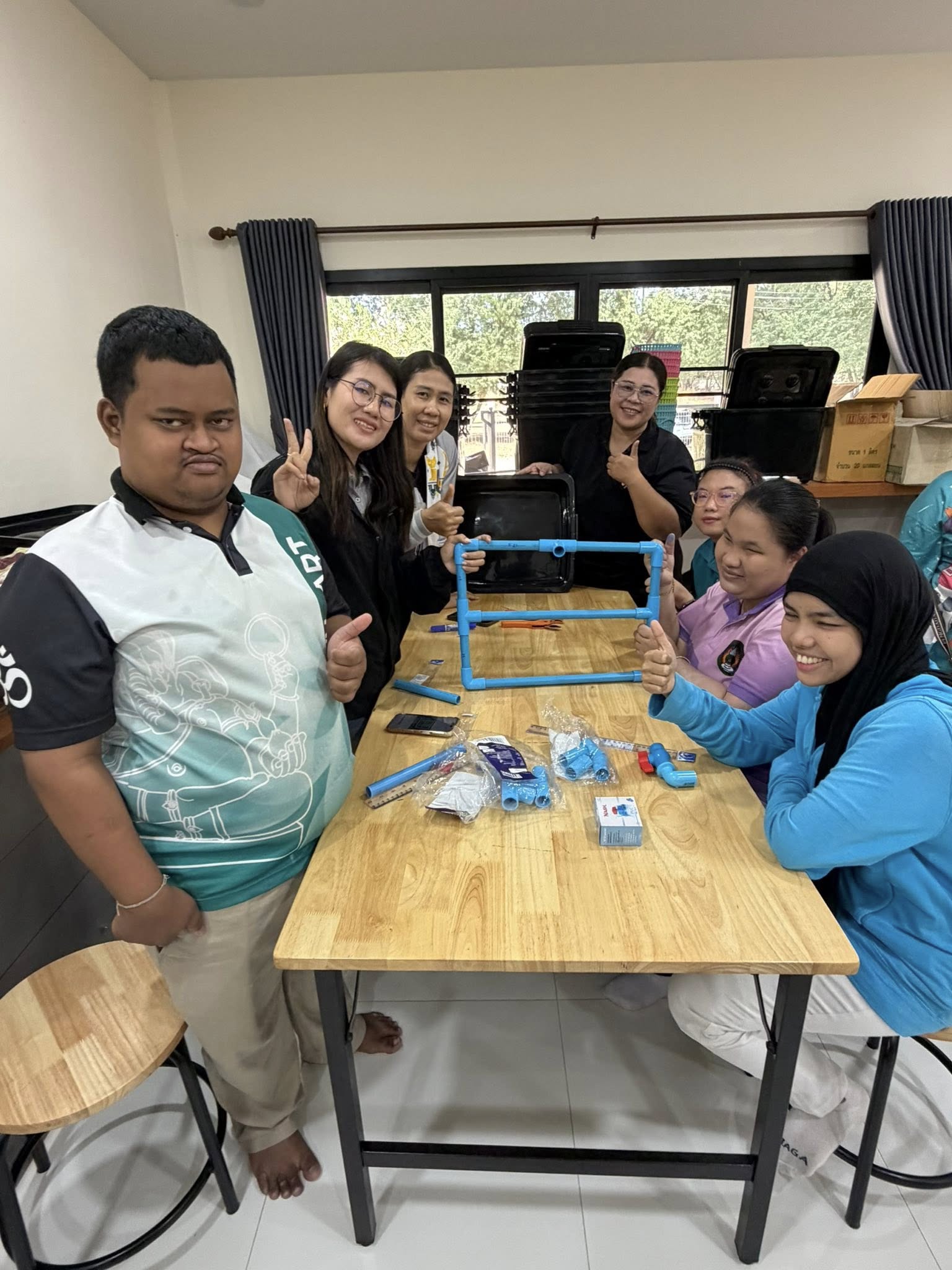 อบรมเชิงปฏิบัติการการผลิตถังย่อยขยะ